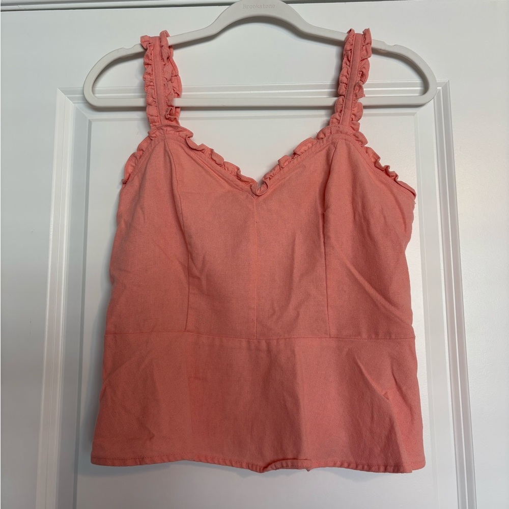 EUC E&M Coral Ruffled Camisole Top Size M